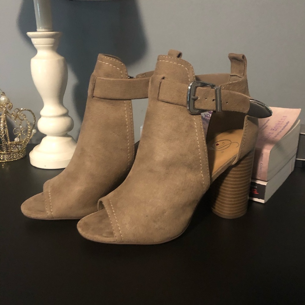 Taupe booties